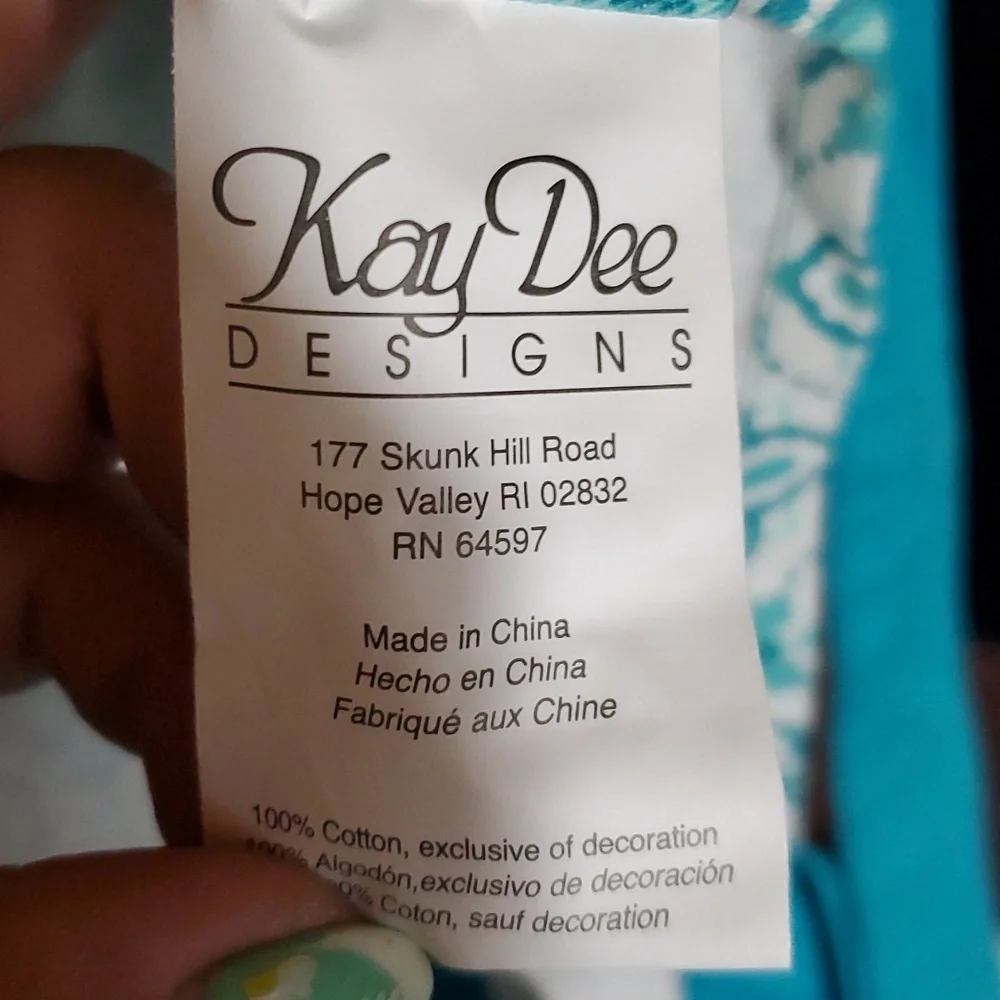 Kay Dee Turquoise and White Apron